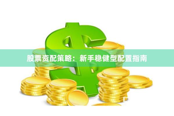 股票资配策略：新手稳健型配置指南